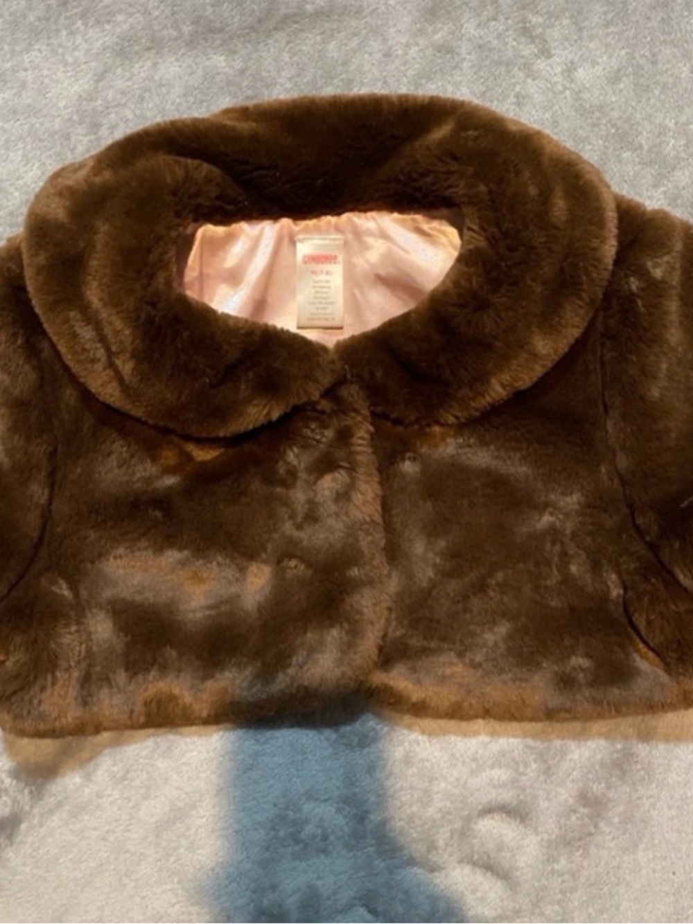 Gymboree Girls Brown Faux Fur Bolero Jacket